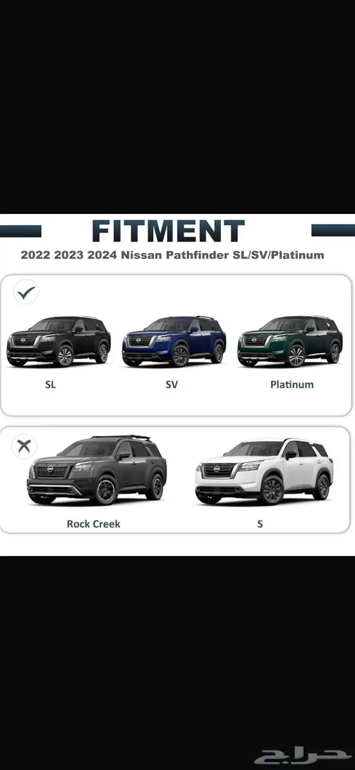 عوارض سلة سقف نيسان باثفندر باثفيندر 2022 2023 2024 2025 5