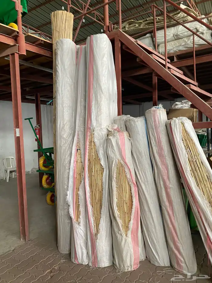 رول حصير ولمبات خيزران 0