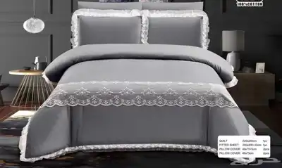 مفارش عرايس لحاف دانتيل   عليه عرض 1