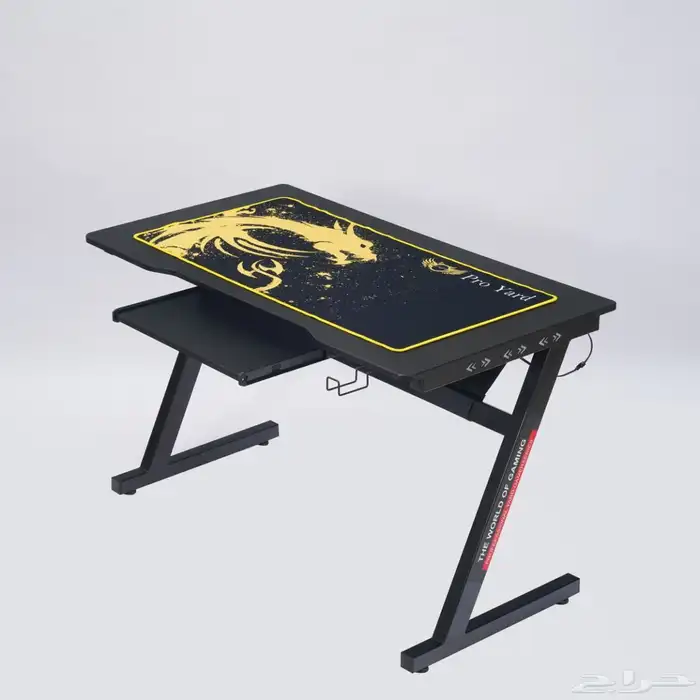 طاولة مكتبية للألعاب والقيمنق مع ماوس باد 1
