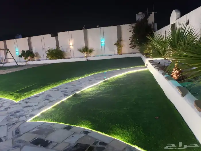 عشب صناعي انجيله صناعيه بديل خشب خارجي اعشاب جداريه 14