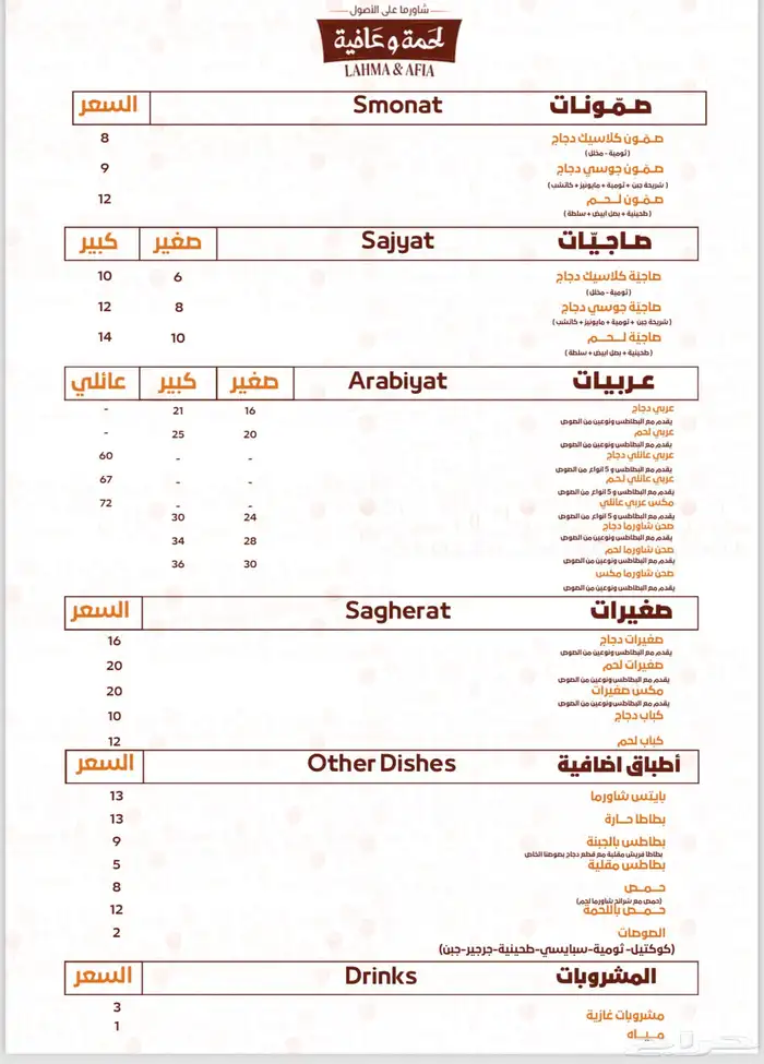 تصميم منيو مطعم او مقهى او غيره 7