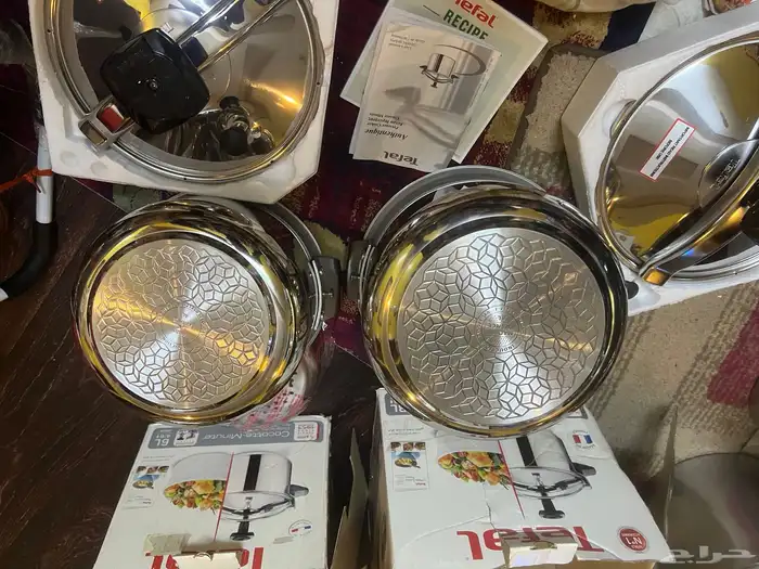 طقم قدور ضغط 6 و8 تيفال فرنسي أصلي جديدة بكراتينها لم تستخدم 2