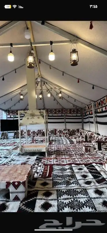 خيام بيض بيوت شعر تجهيز مخيمات 7