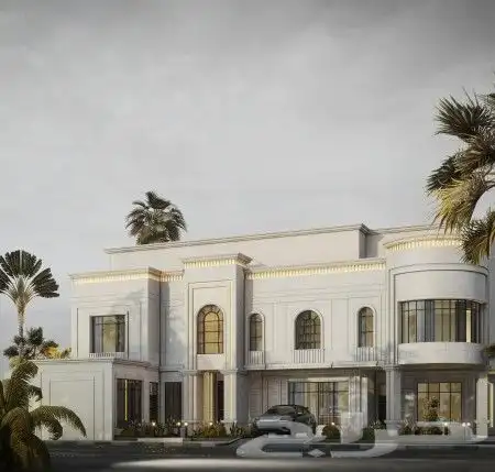 تصميم واجهات فيلا نيو كلاسك 2