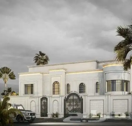 تصميم واجهات فيلا نيو كلاسك 3