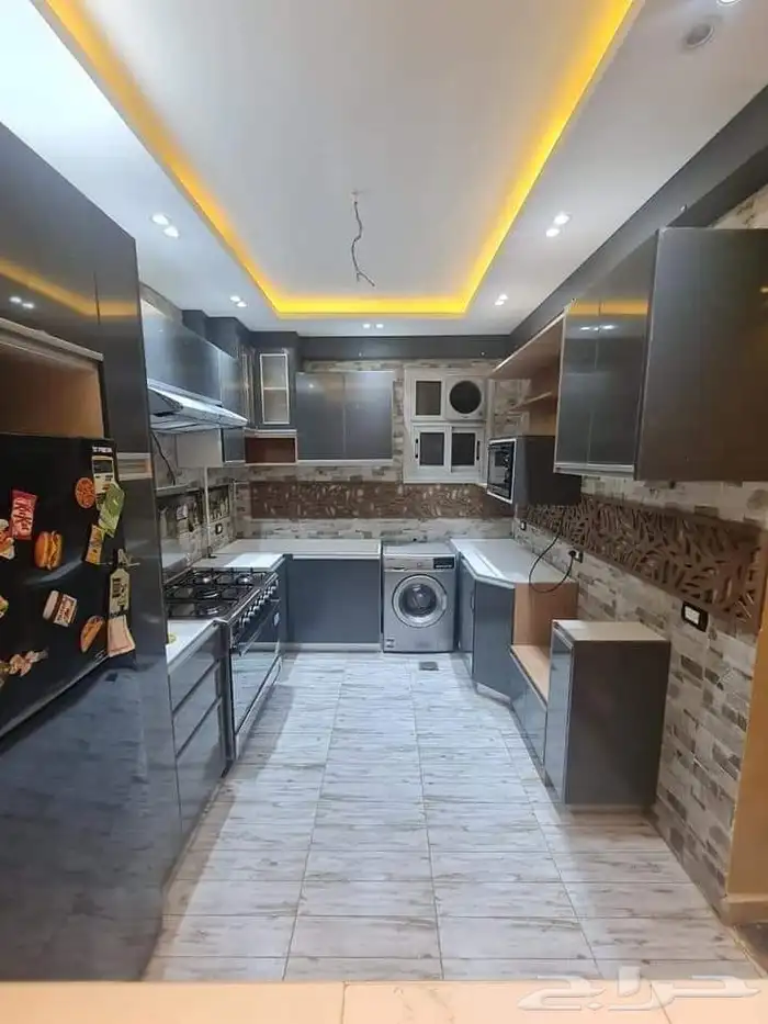 تركيب جبسم بورد جدران برواز شاشات متعددة تصميم 13