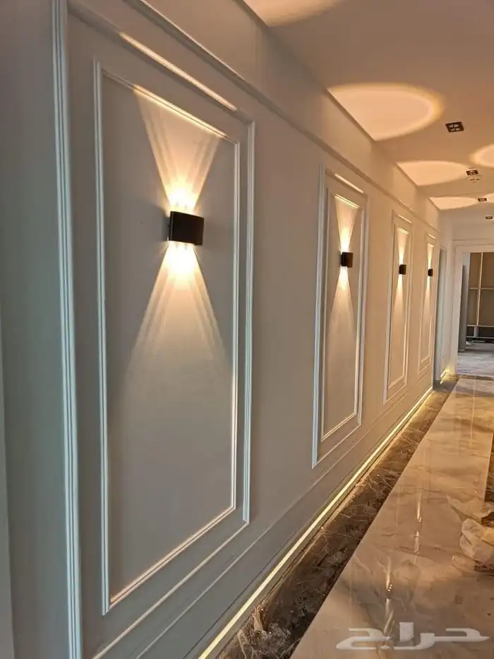 تركيب جبسم بورد جدران برواز شاشات متعددة تصميم 11