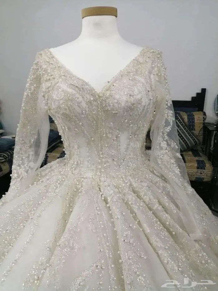 خصومات العيد  فساتين زفة عروس بأسعار مميزة للبيع أو الإيجار 13
