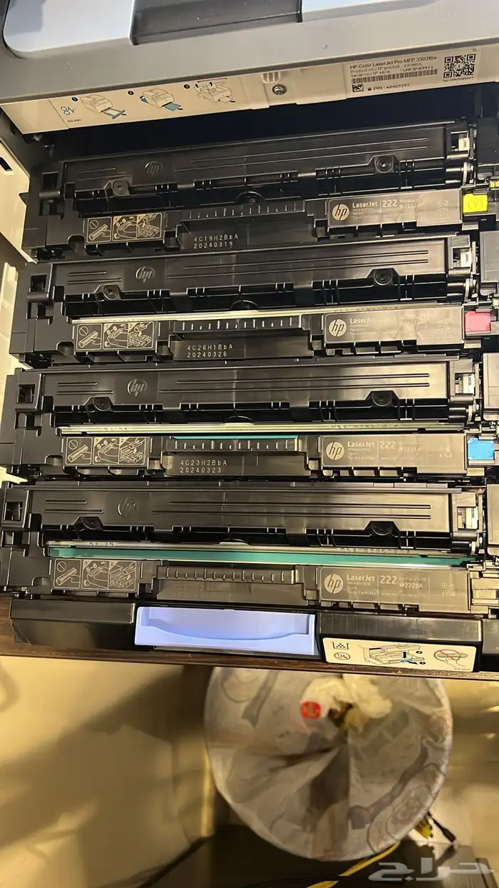 أحبار طابعات اتش بي الملونة hp MFP 3303 رقم الحبر 222 A 4