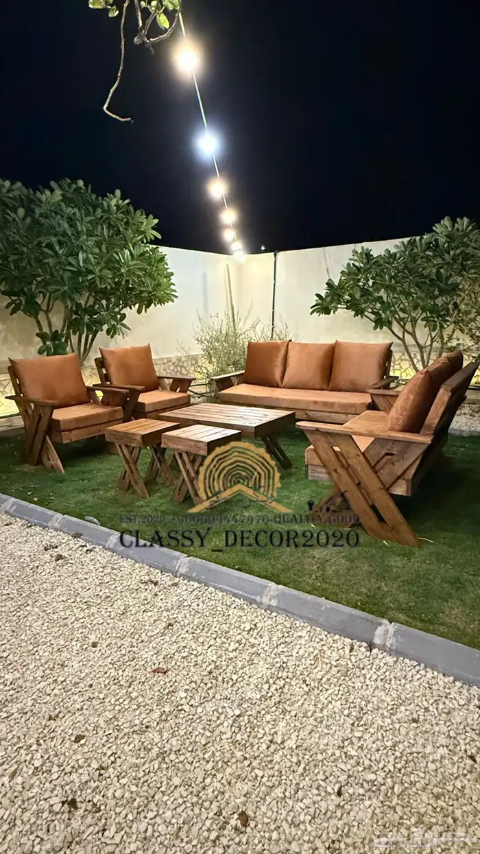 جلسة خارجيه من ديكور راقي 5
