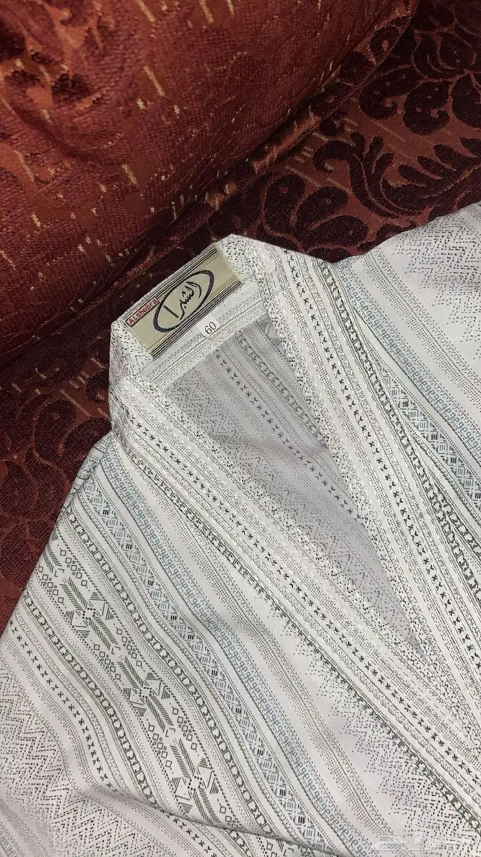 ثوب سبعه 7 الشبرا اسود وابيض 5