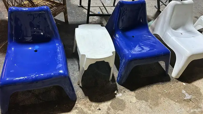 جلسات خارجية مستخدم شلالات كراسي خارجية 2