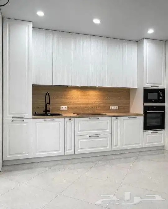 مطابخ خشب ألماني ومطابخ صاج والمنيوم ورخام صناعي وبورسلان 0
