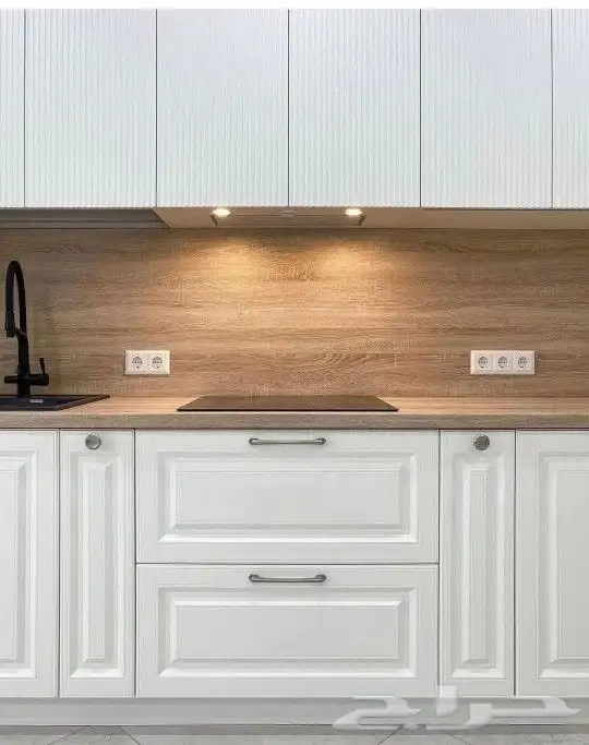 مطابخ خشب ألماني ومطابخ صاج والمنيوم ورخام صناعي وبورسلان 2