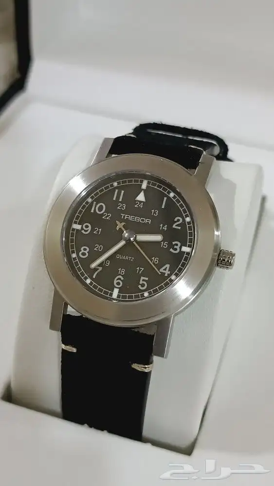 ساعة تريبور السويسرية اسود 0