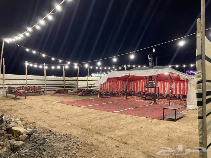 خيمة ب 100 وخيمه ب 200 مع المشب والحمام 7