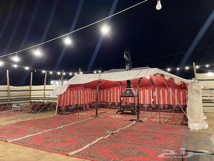 خيمة ب 100 وخيمه ب 200 مع المشب والحمام 2