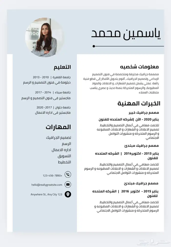 تصميم سيره ذاتيه بشكل احترافي واقل سعر 2
