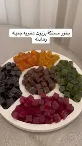 بخور مستكة معطر بأشكال وألوان وروائح متنوعة   10 ريال 8