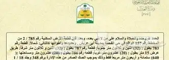ارض للبيع مخطط القحمة ابوعريش عند الاسكان الخيري انا المالك 1