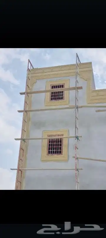 هذ من اشغلنا ديكورات خراجيه والياسه ملونه باللااسمنت الابيض 0