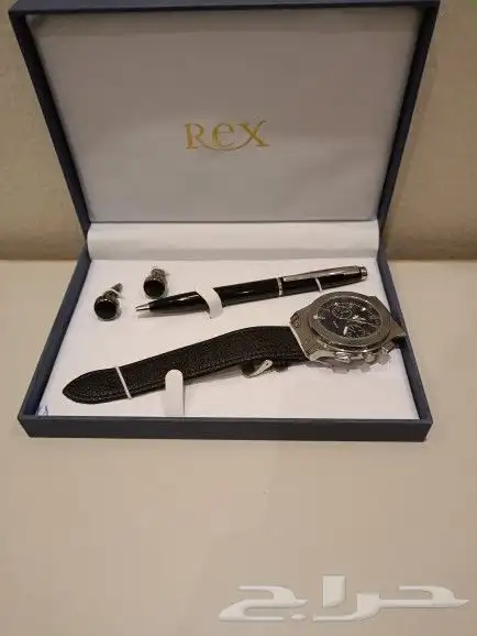 طقم أسطوري من ساعة و قلم وكبك في علبة 0