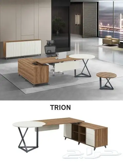 مكتب مدير إدارة طقم عصرية فخم متكاملة اثاث مكتبي مودرن فخم 9