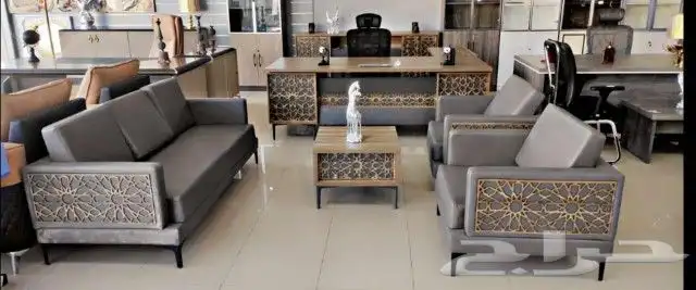 مكتب مدير إدارة طقم عصرية فخم متكاملة اثاث مكتبي مودرن فخم 34