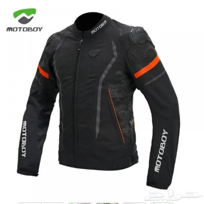 جاكيت MOTOBOY اسود بطانة شتوي خوذه Ls2 6