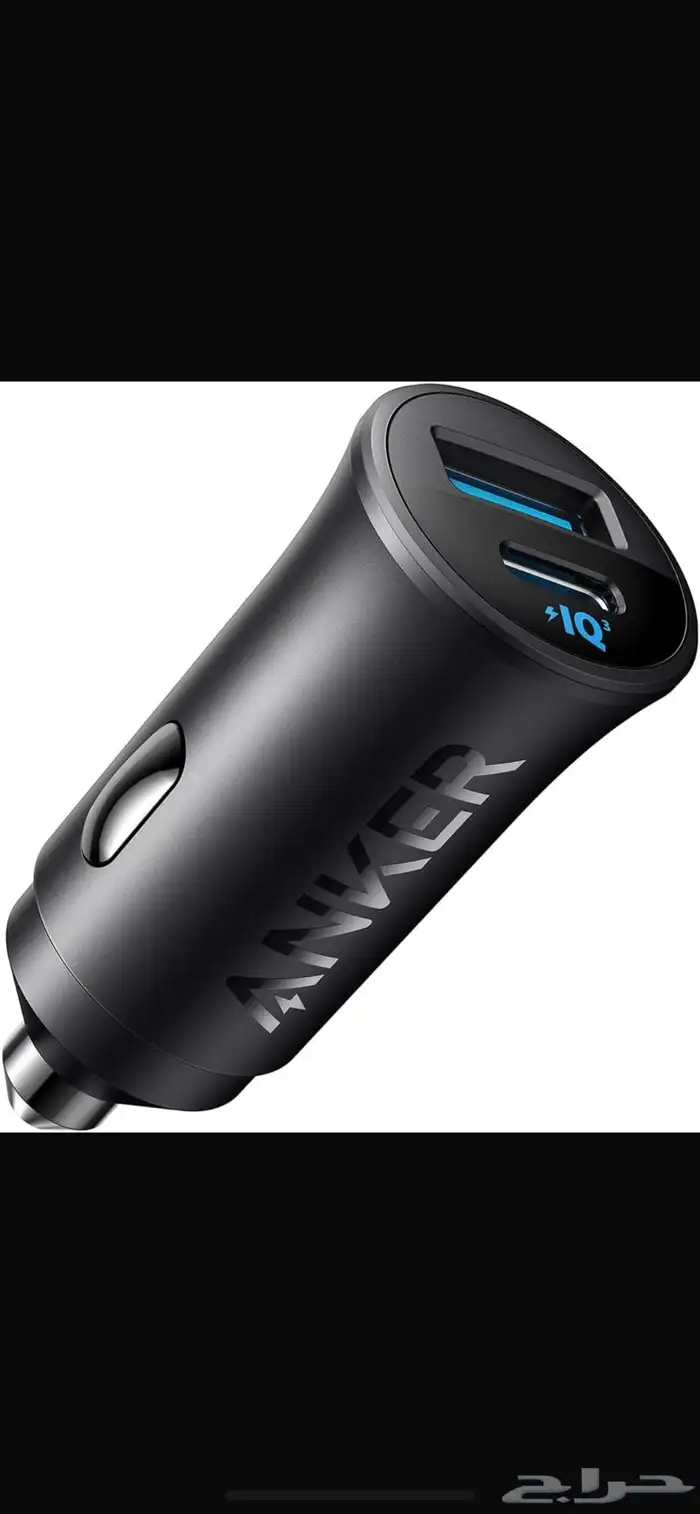 انكر شاحن سيارة USB-C بقدرة 30 واط بمنفذين من النوع C 0