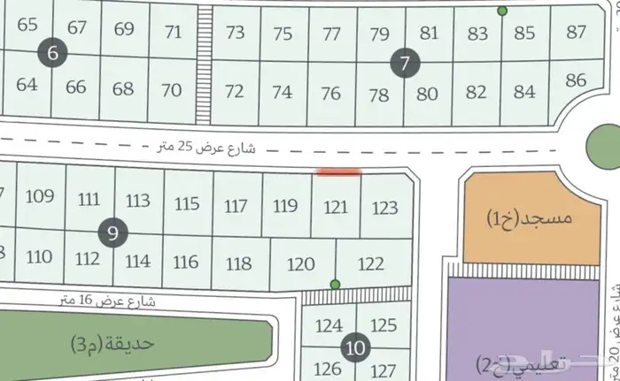 للبيع نص ارض في حي الشعلة الدمام واحة الشرقية 0