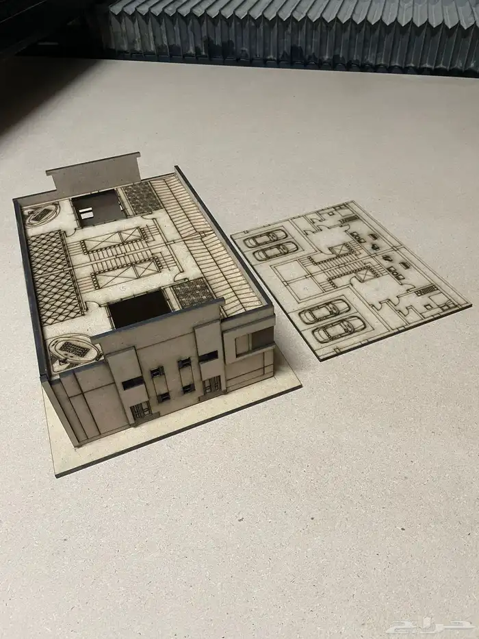 مجسمات معمارية خشبية بتقنية الليزر 9