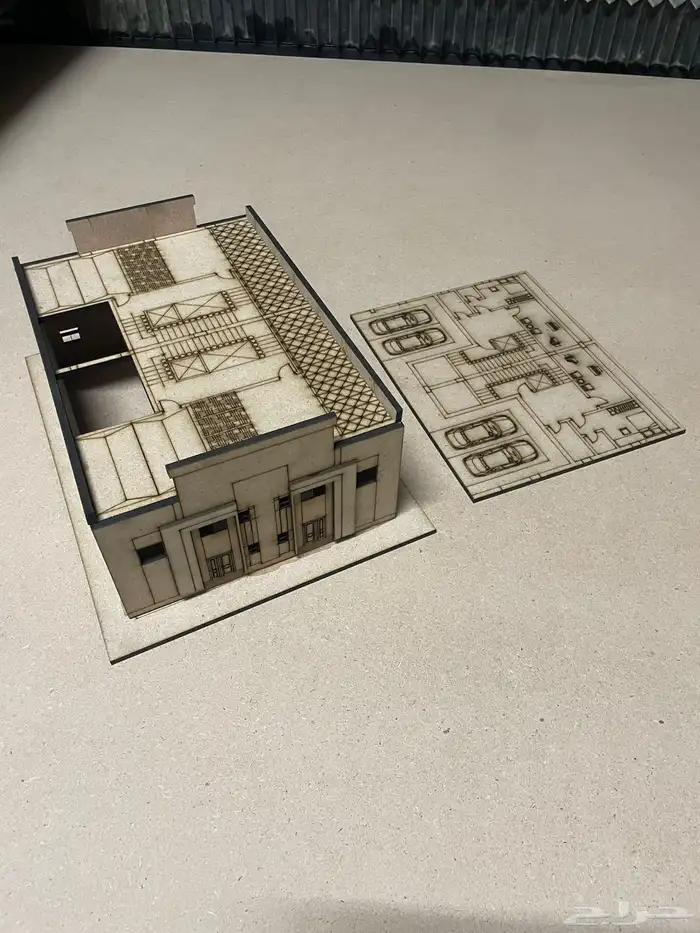 مجسمات معمارية خشبية بتقنية الليزر 0