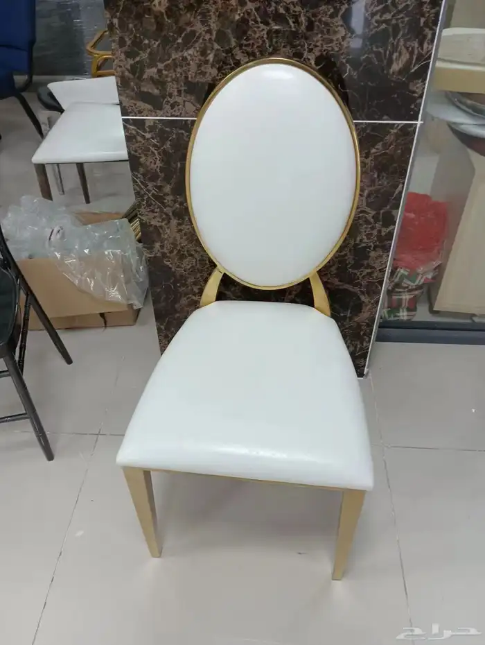 كراسي ستيل طاولات ستيل ذهبي وفضي لقاعات الافراح والشاليهات 16