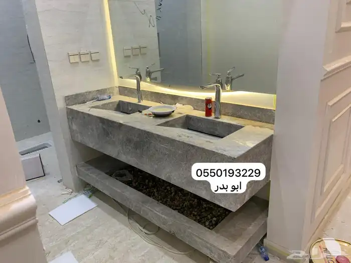 مشبات رخام وبديل رخام مغاسل رخام طبيعي وصناعي 16