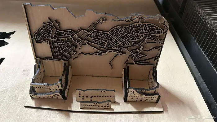 مجسمات معمارية خشبية بتقنية الليزر 4