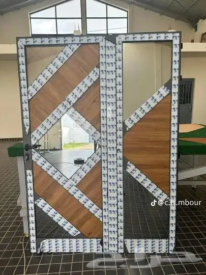 المنيوم زجاج مرايا واجهات زجاج درايش باب المنيوم واجهه زجاج 1