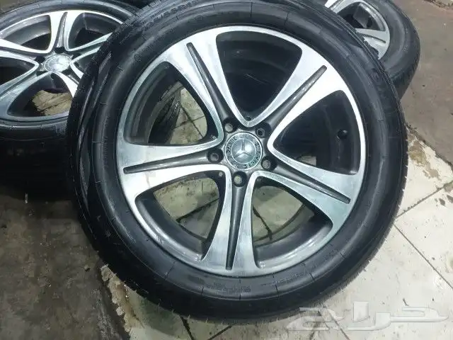 جنوط مرسيدس اصليه وكاله مقاس 17 بكفراتها اخت الجديد 2