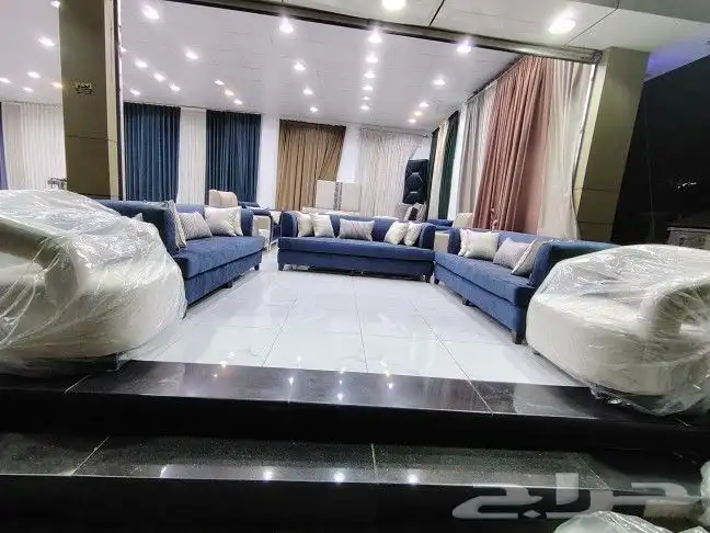 كنب 11 نفر موديل الجديد سفنج انتر فوام خشب سويدي 0