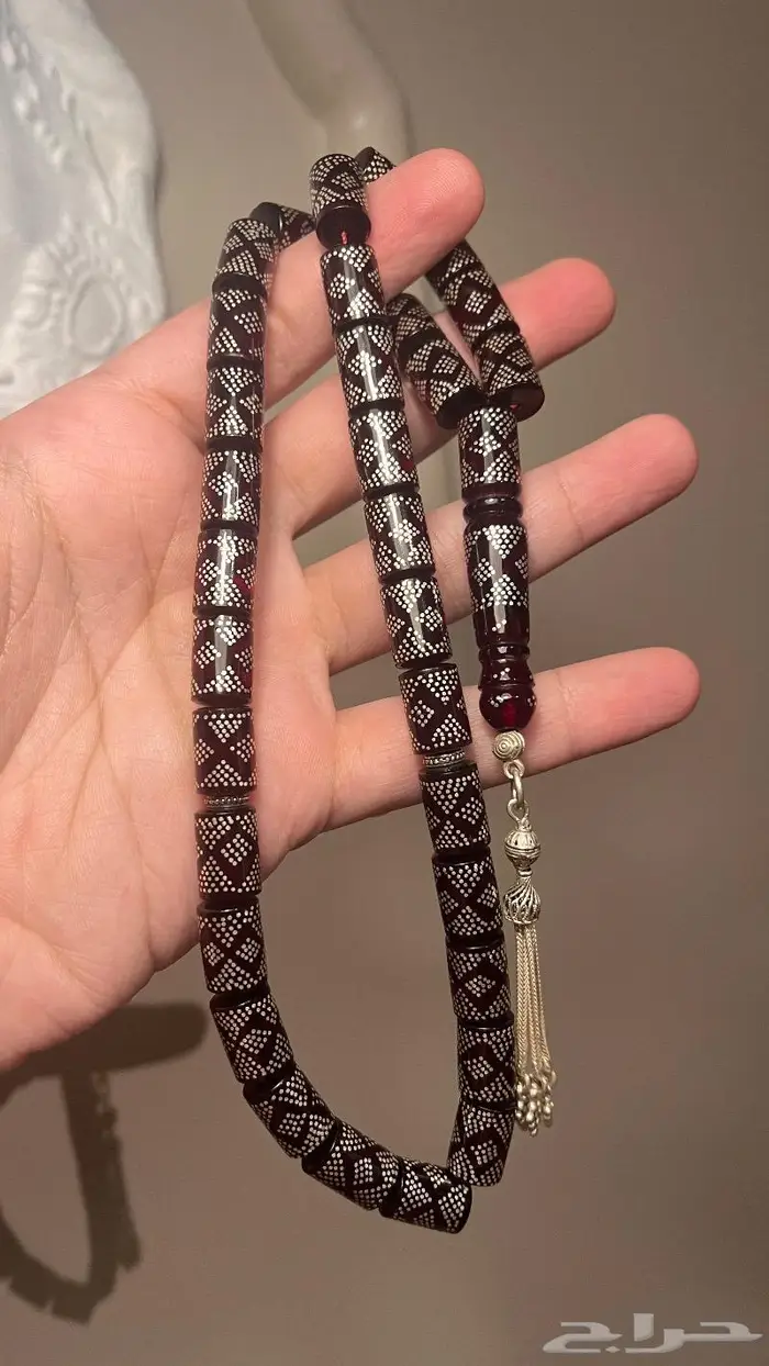 كهرمان احمر طبيعي بالفضة 0