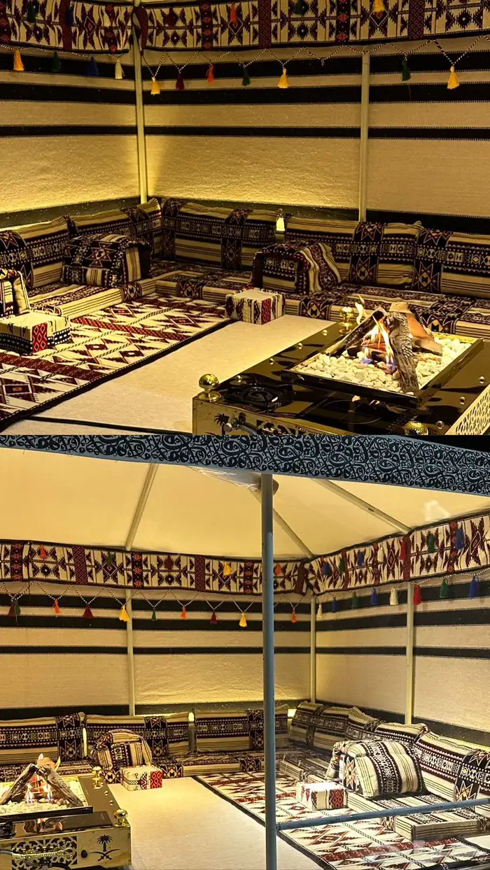 بيوت شعر على مواسير بدون اطناب سهلة الفك والتركيب 1
