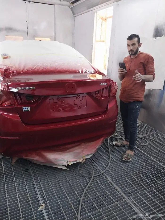 ورشه عزم الابداع صور من اعمال رش البويه معا ضمان 5 سنه 4