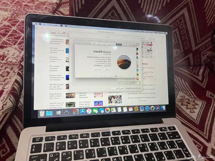 لابتوب ماك بوك برو مستعمل نظيف للبيع موديل 2013 7