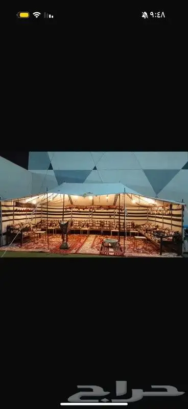 تاجير خيام وبيوت شعر تاجير دفايات غاز طولات زجاج وكراسي شفاف 9