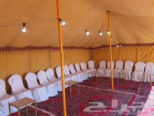 تاجير خيام تاجير بيوت شعر دفايات غاز عقود نور ليد زل كبير وص 7