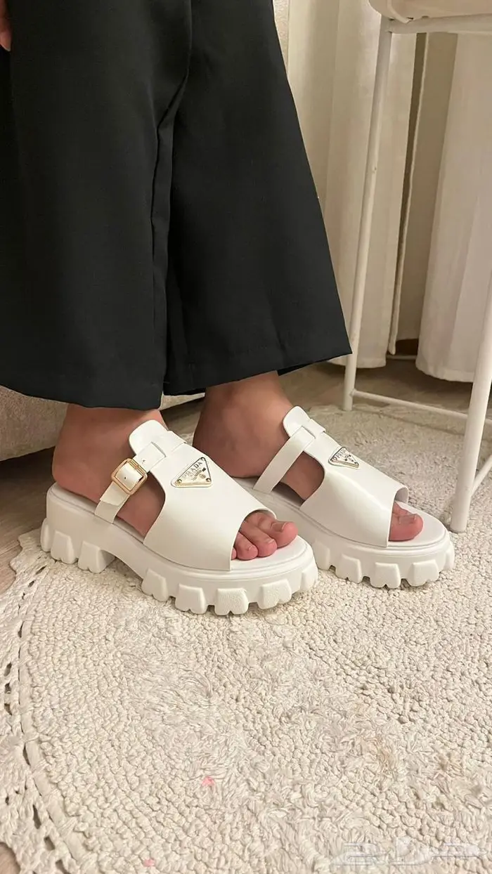 حذاء كعب صنادل برادا فالنتينو صندل نساء احذية فلانتينو PRADA 34