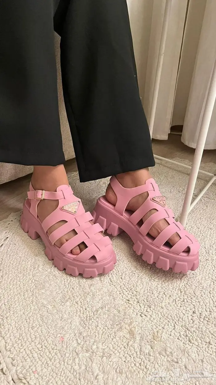 حذاء كعب صنادل برادا فالنتينو صندل نساء احذية فلانتينو PRADA 10