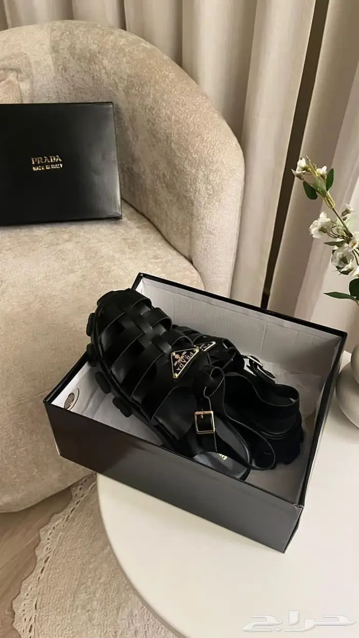 حذاء كعب صنادل برادا فالنتينو صندل نساء احذية فلانتينو PRADA 56