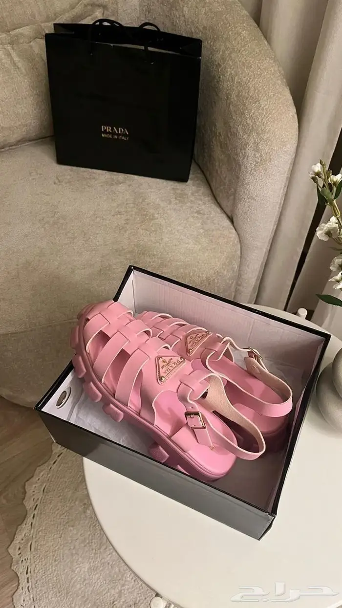 حذاء كعب صنادل برادا فالنتينو صندل نساء احذية فلانتينو PRADA 57